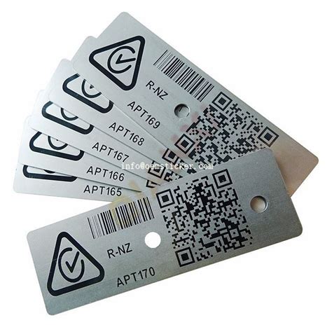 rfid metal mount tag|qr code metal tag printer.